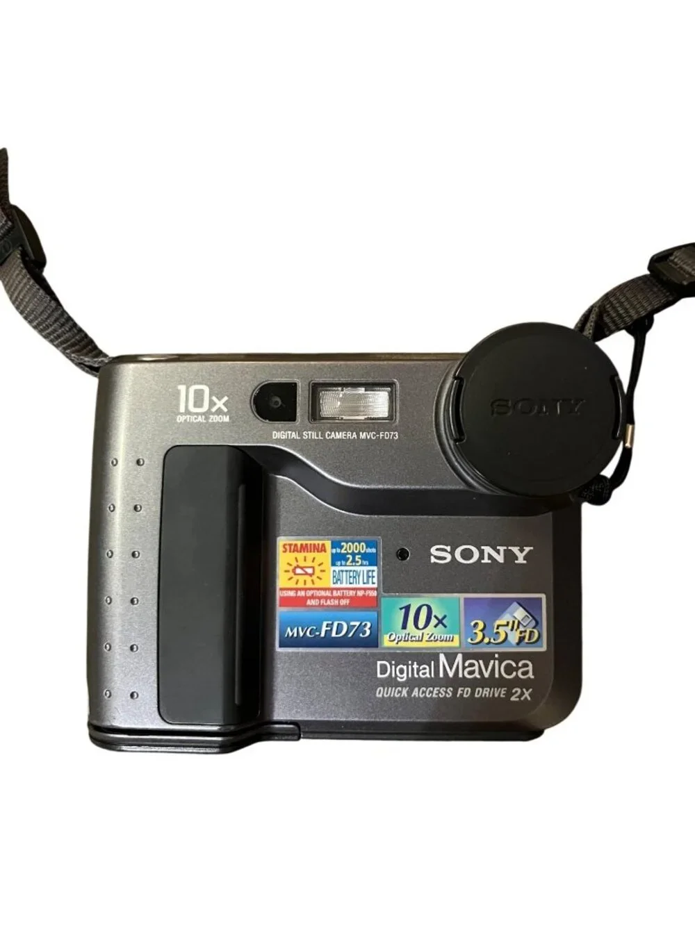 Sony MVC-FD73 Digital Mavica Camera NP-F Battery Untested No Charger Used